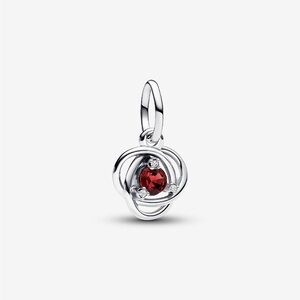 July True Red Eternity Circle Dangle Charm